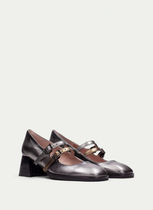 outlet mary jane milan acero - hispanitas