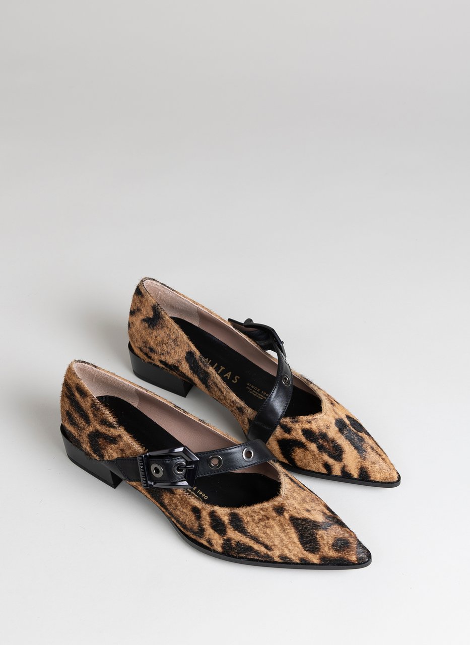 ballerina turin leopard-camel-black