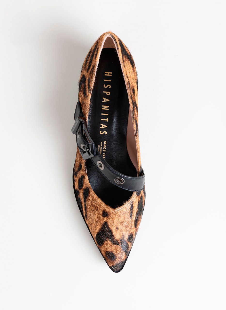 ballerina turin leopard-camel-black