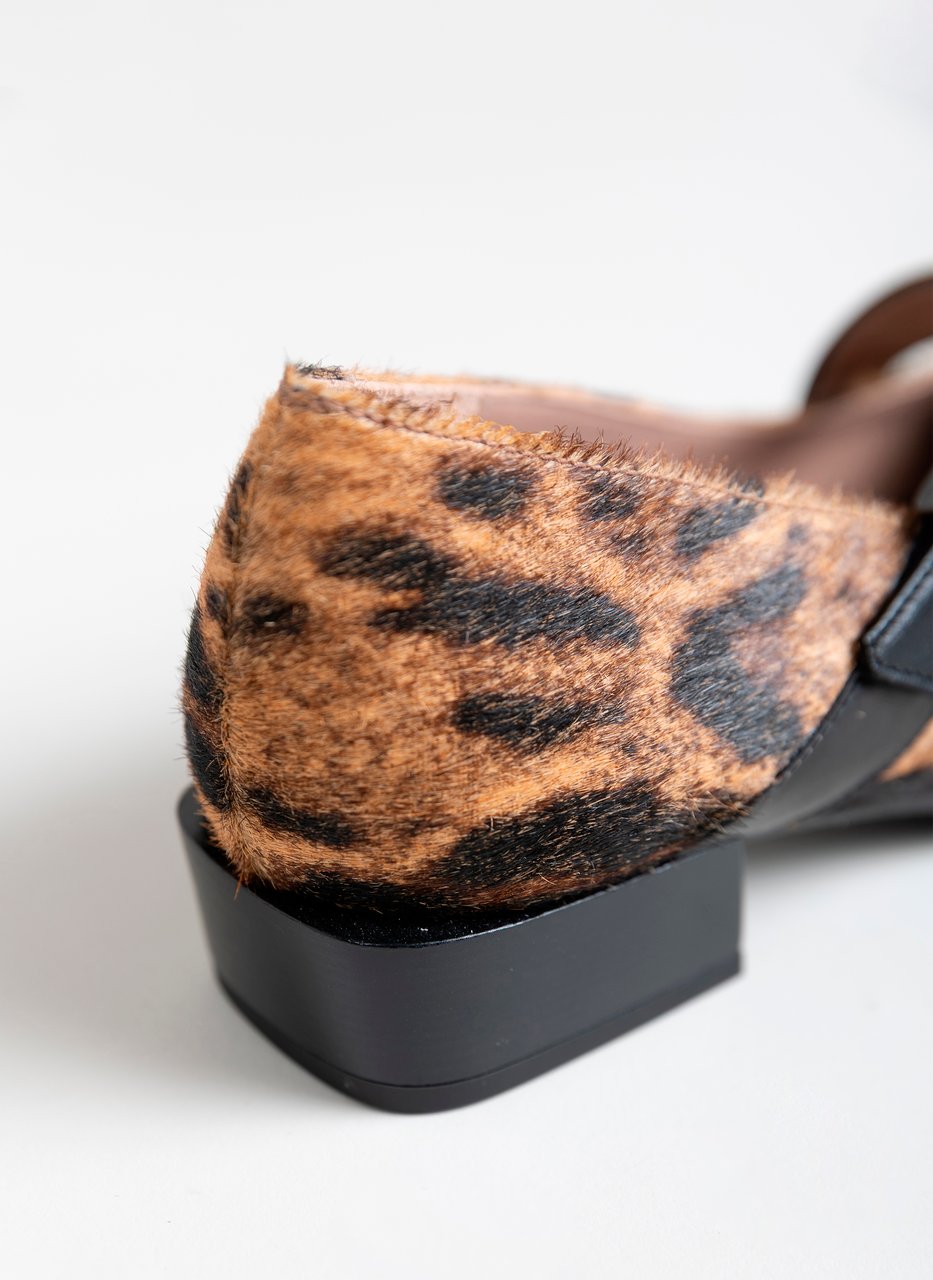 ballerina turin leopard-camel-black
