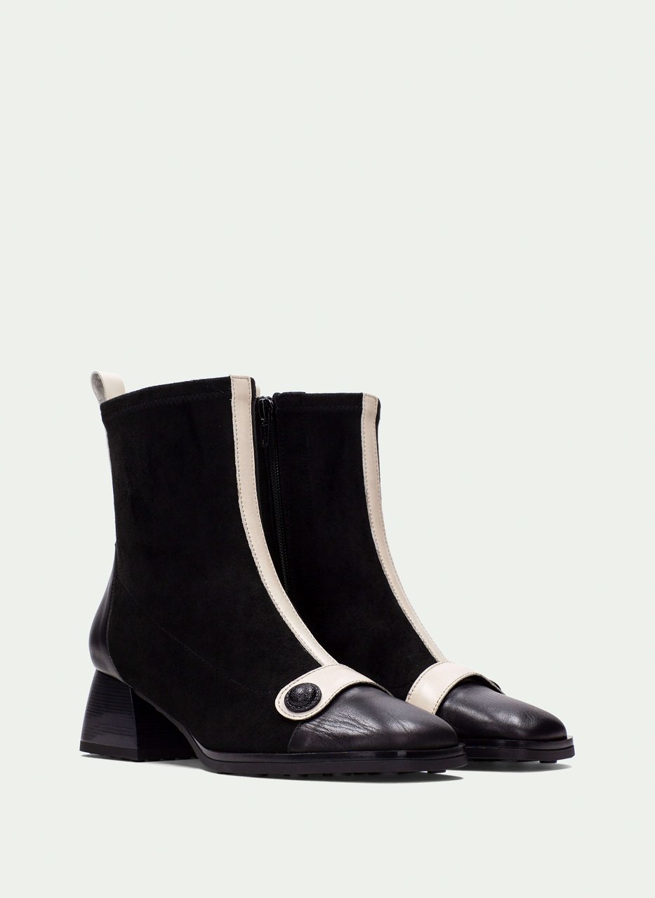 stiefelette marsella schwarz-creme