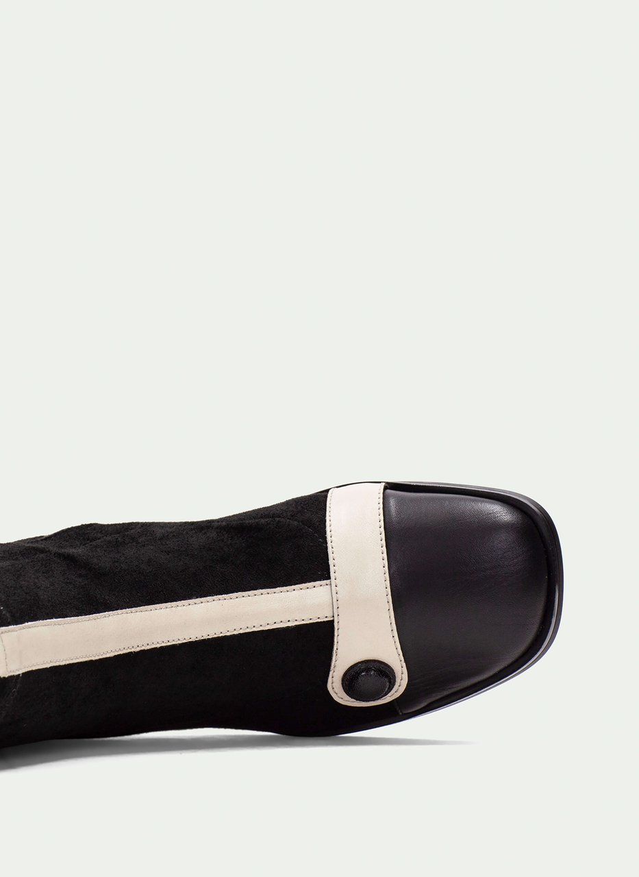 stiefelette marsella schwarz-creme