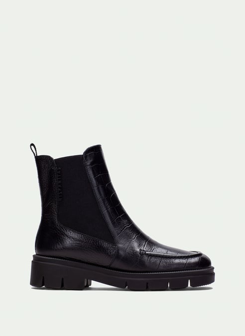 outlet botín hamburgo coco-negro - hispanitas