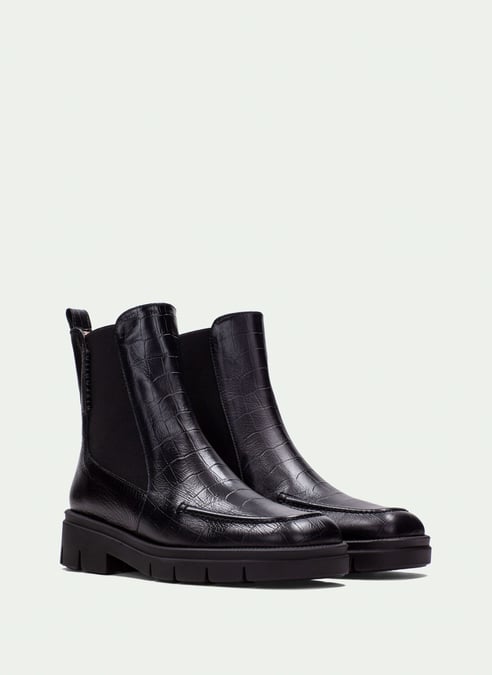 outlet botín hamburgo coco-negro - hispanitas