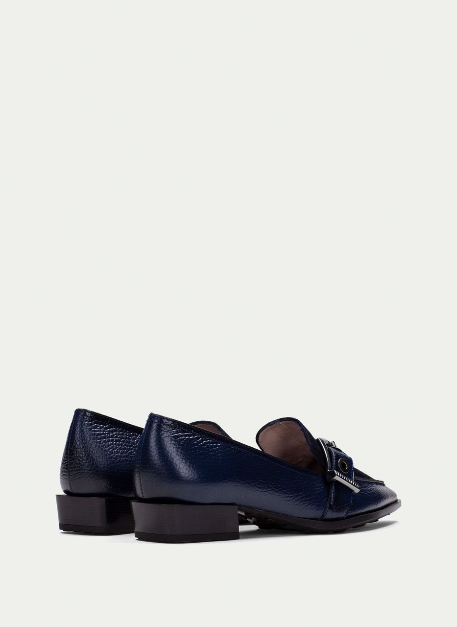 mocassin turin bleu