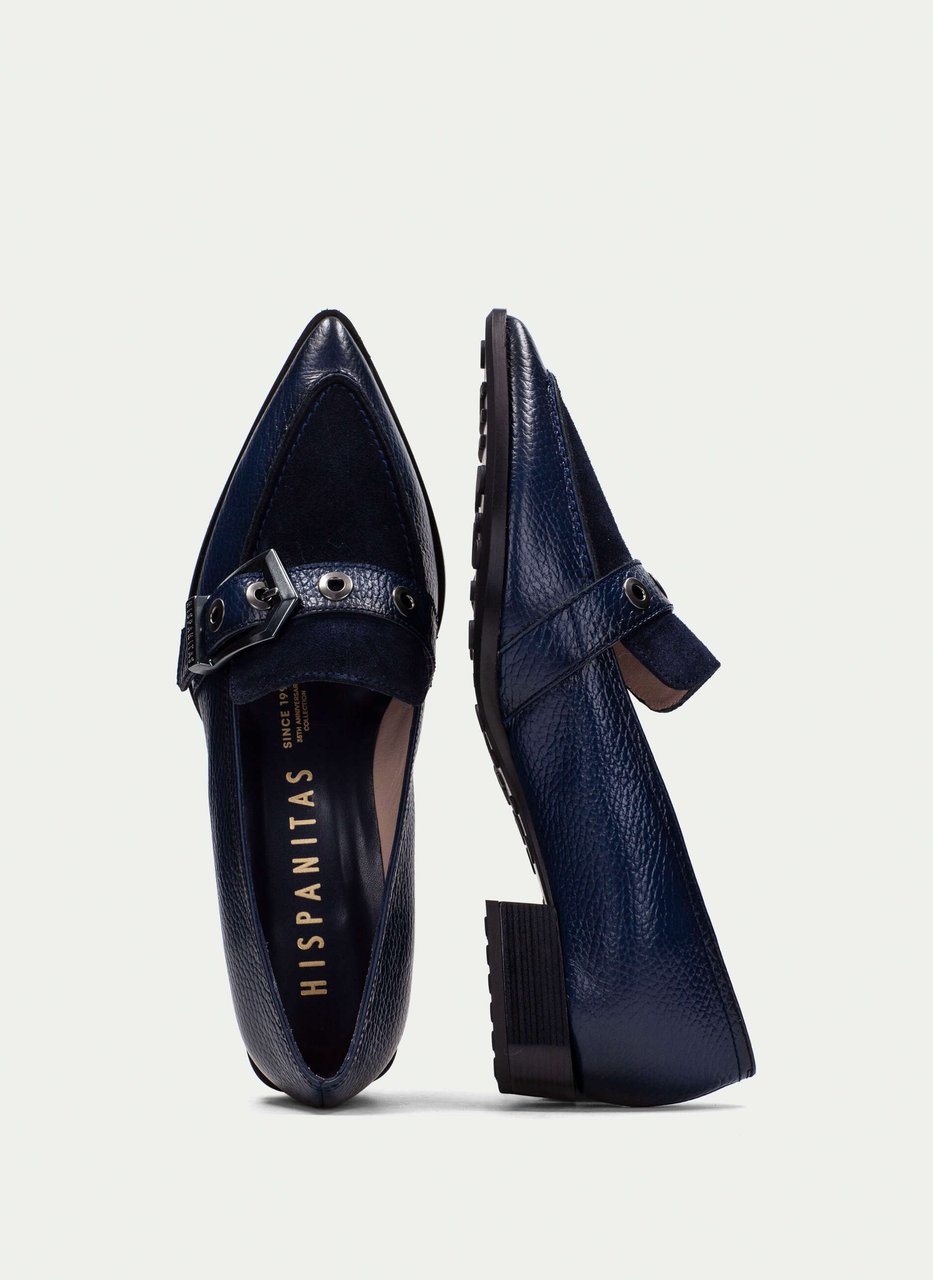 mocassin turin bleu