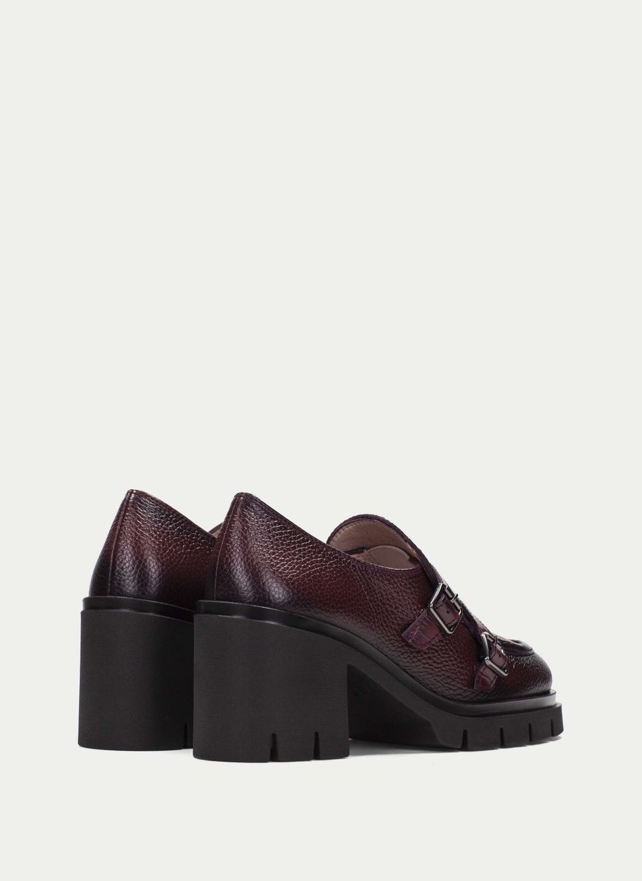 scarpe con fibbia zurich vino