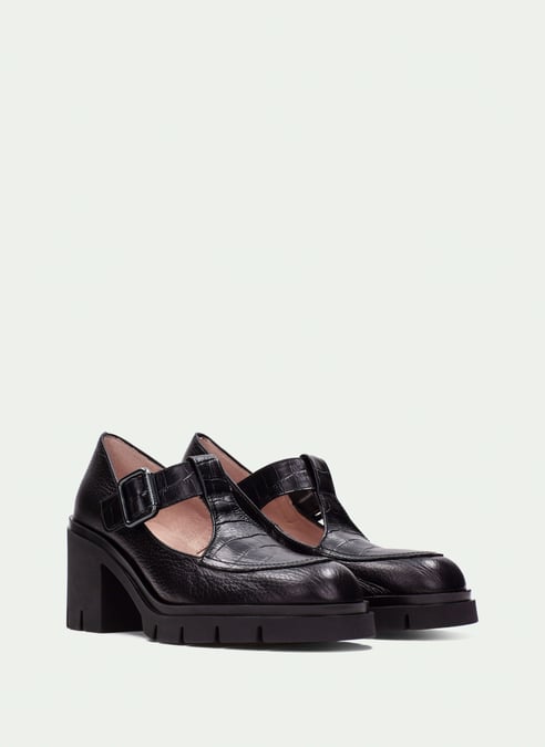 outlet t-strap zurich nero - hispanitas