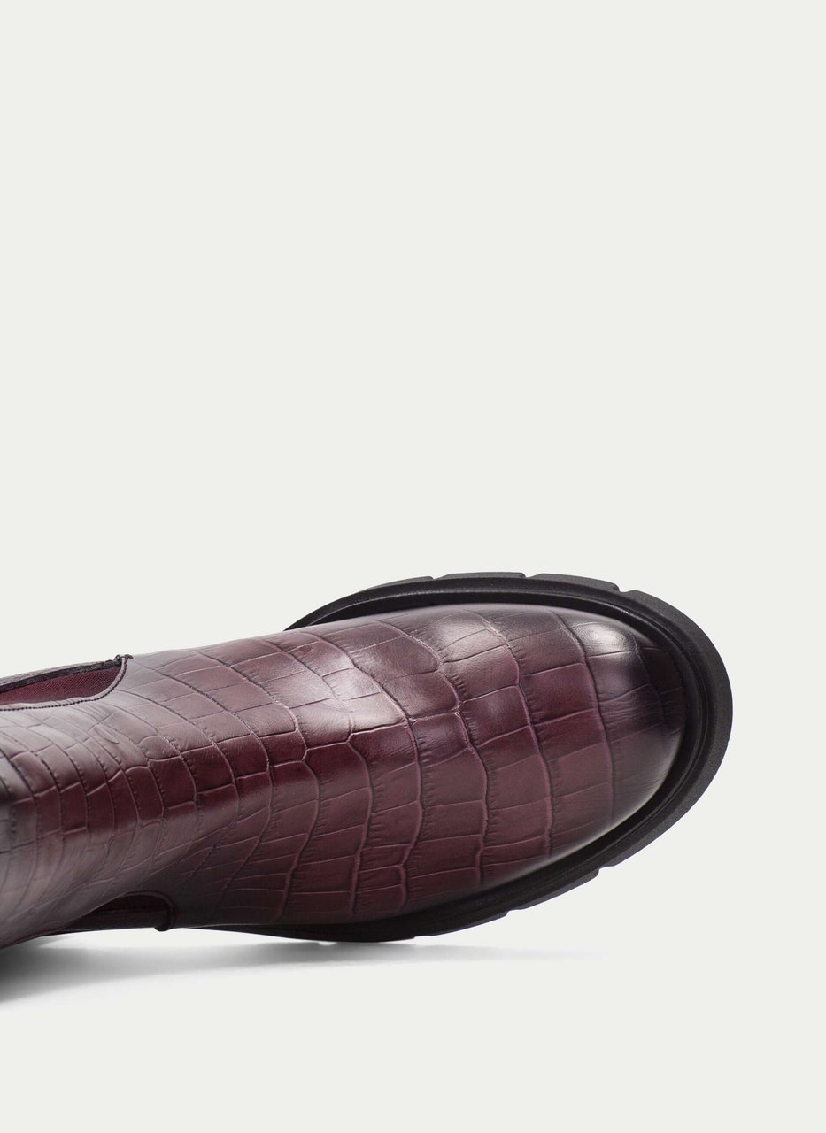 ankle boot zurich wine