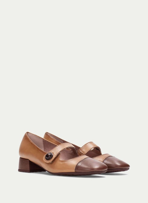outlet mary-jane oporto camel-nocciola - hispanitas