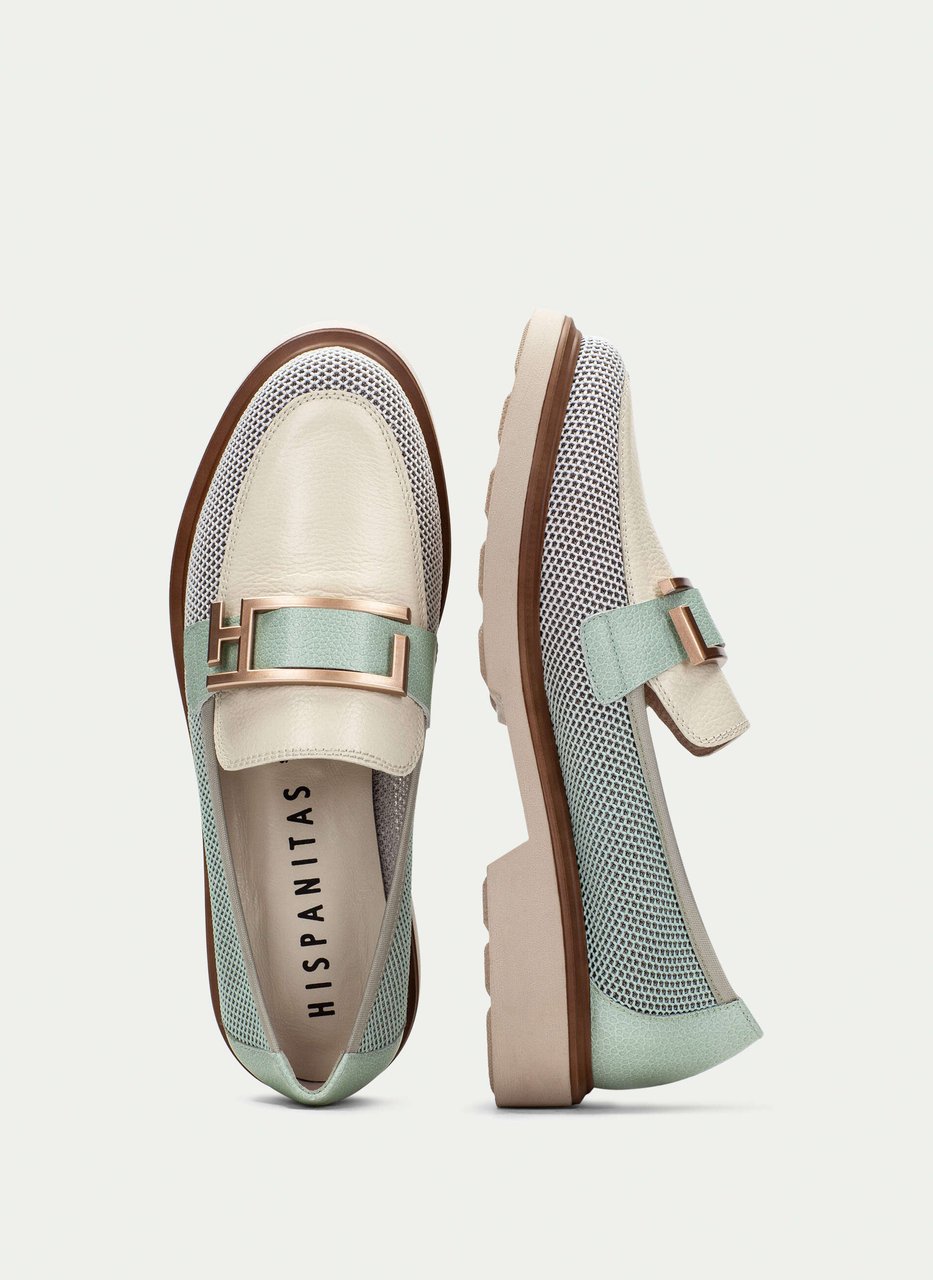 sapatos rasos seattle branco-eucalipto