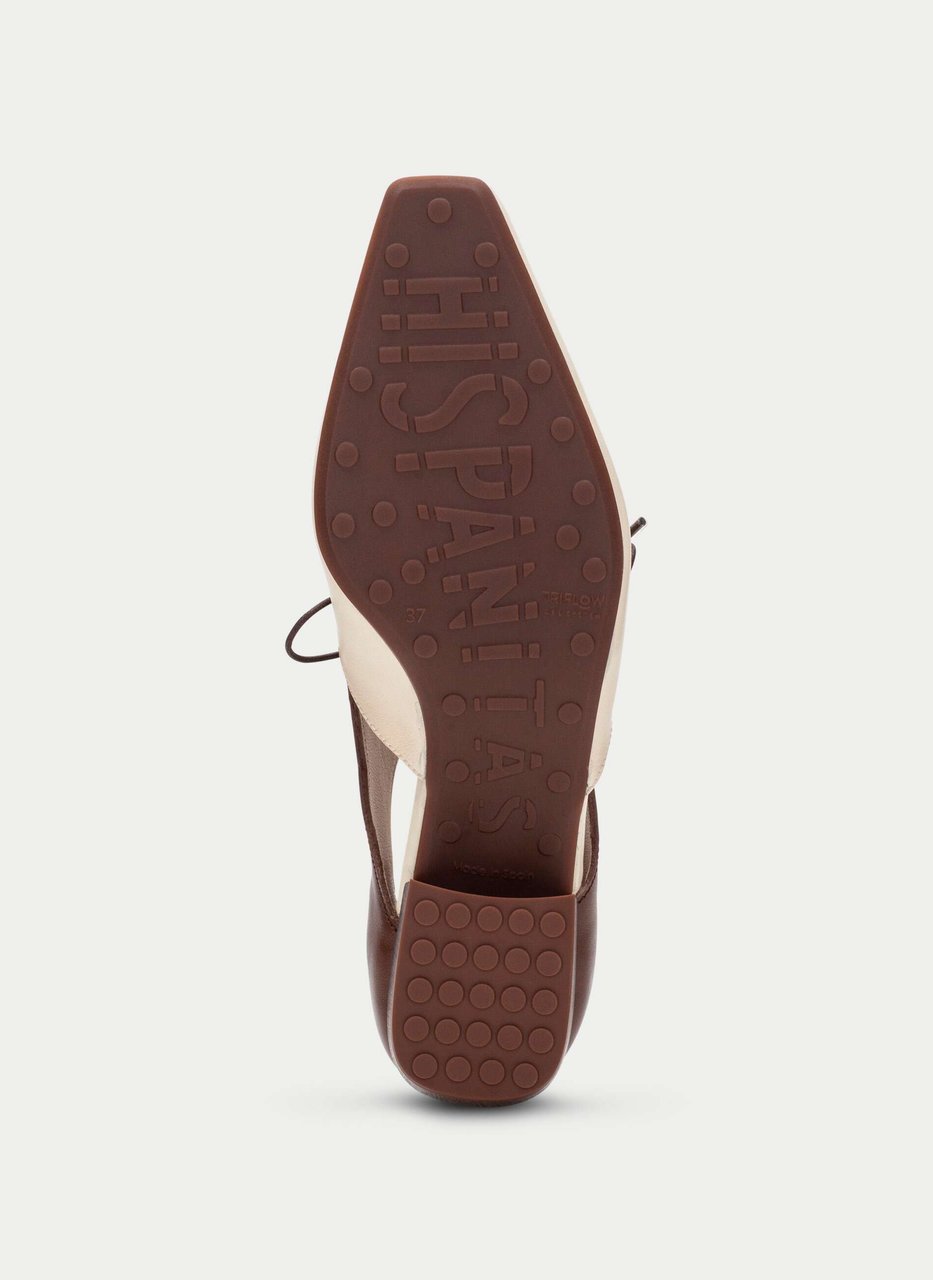flat shoe azucena cream-hazelnut