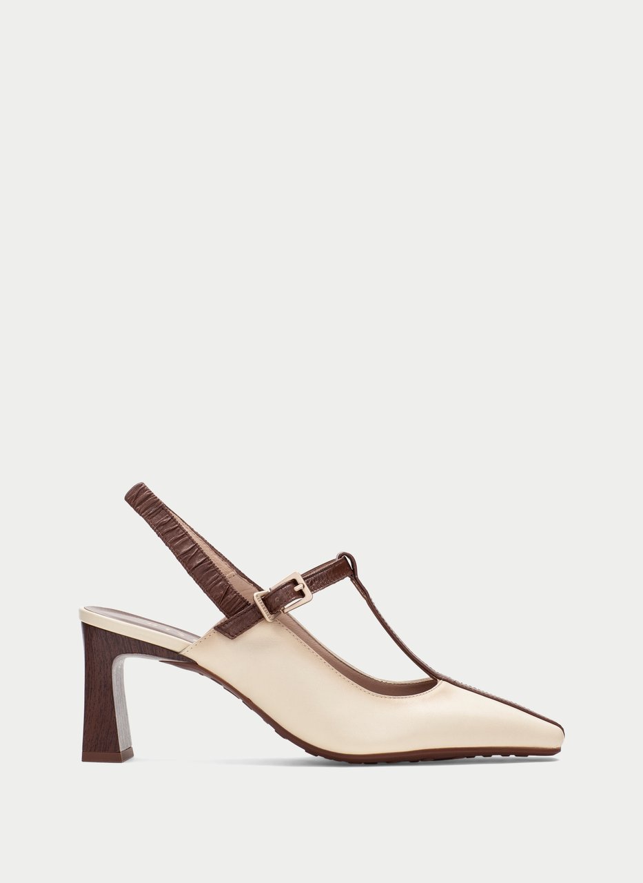 t-strap amapola cream-hazelnut