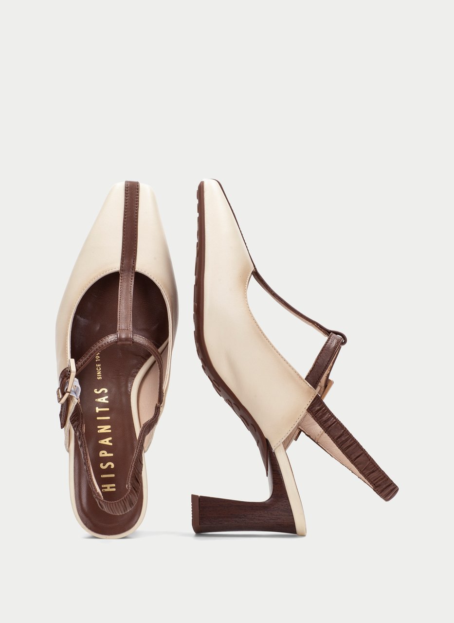 t-strap amapola cream-hazelnut