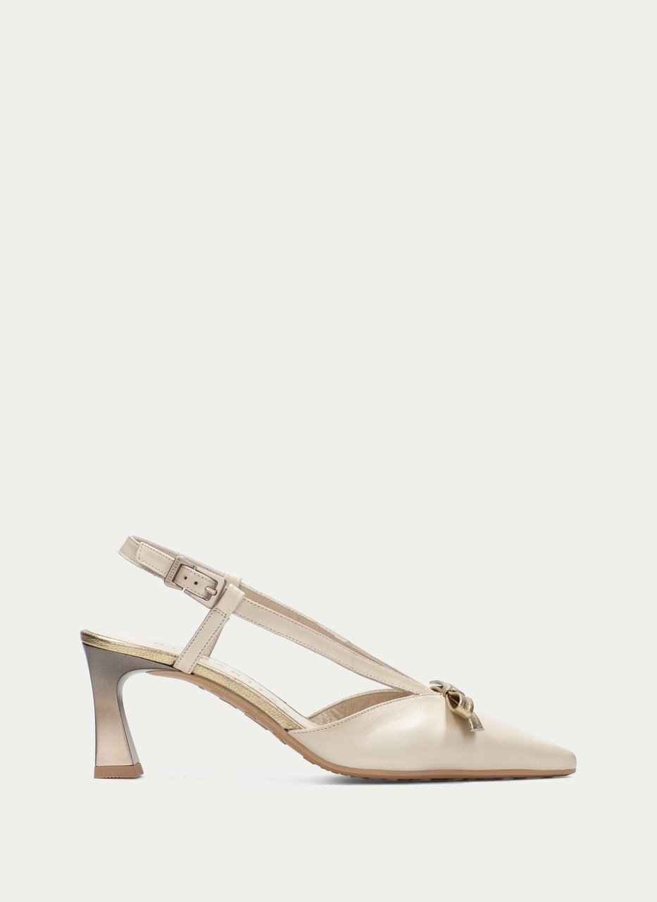 slingback giorgia cream-platinum