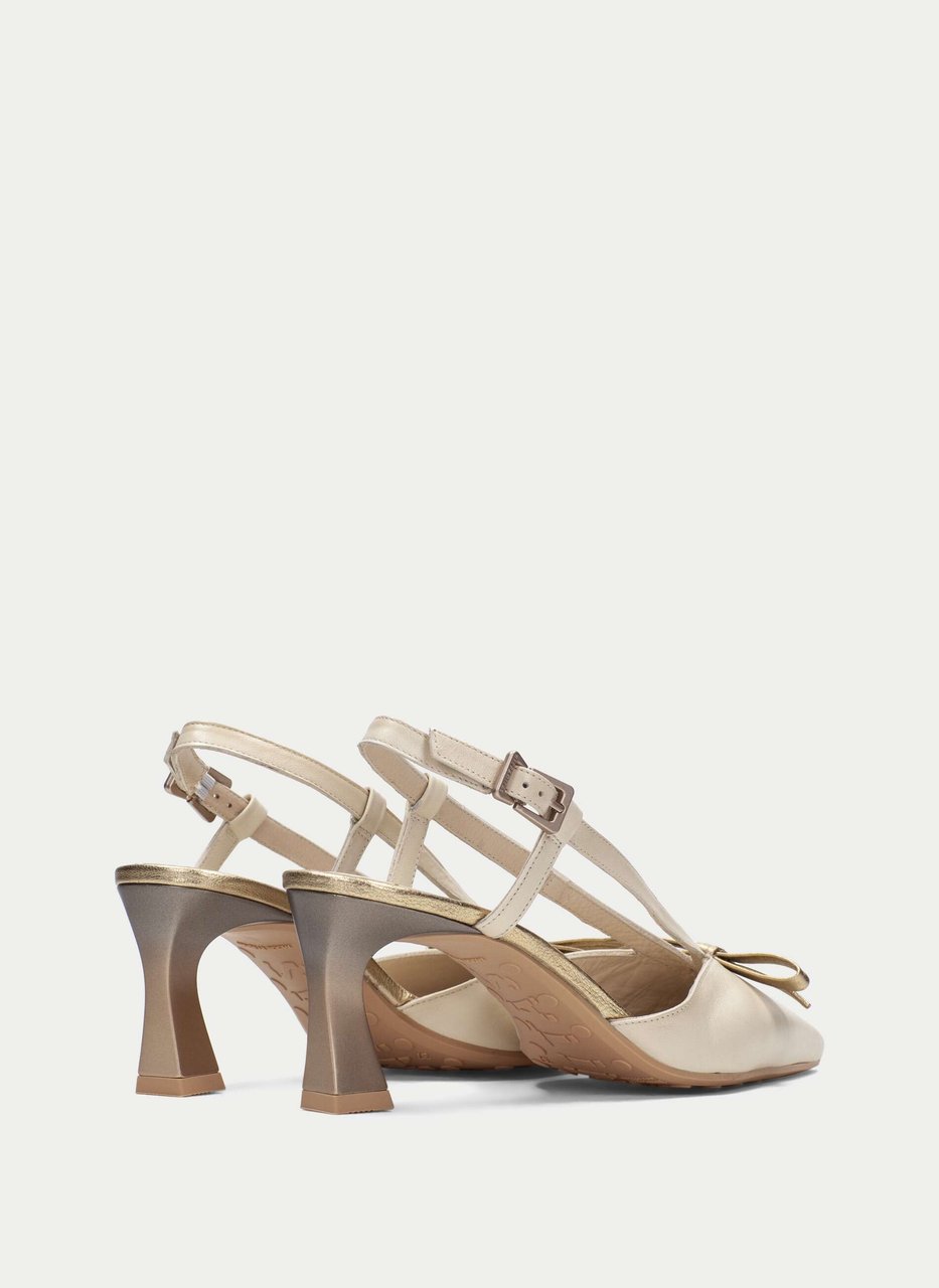 slingback giorgia cream-platinum