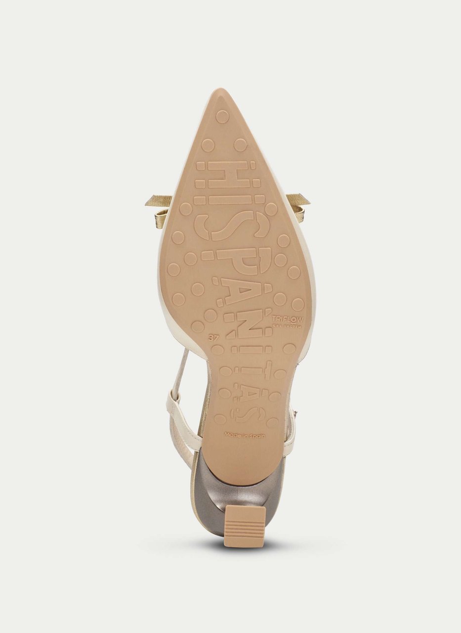 slingback giorgia cream-platinum