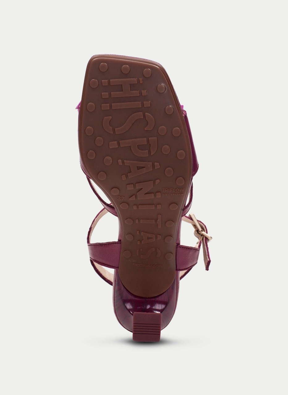 sandale mit absatz rosa cherry
