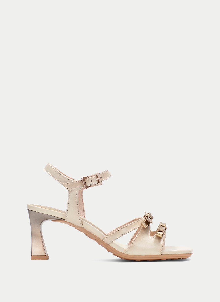 heeled sandal rosa creme-platina