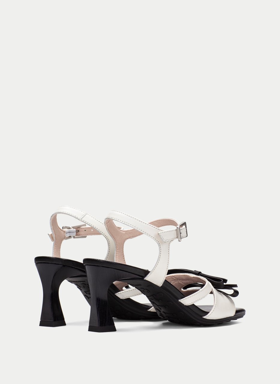 heeled sandal rosa branco-preto