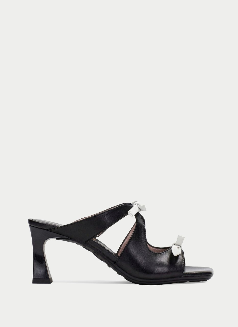 slingback sandale rosa schwarz-weiß