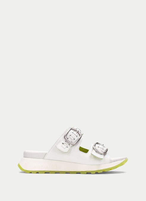 schuhe sport-sandal ambar weiß-limette - hispanitas