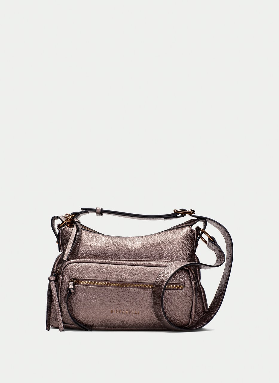 sac porté épaule  metal-taupe
