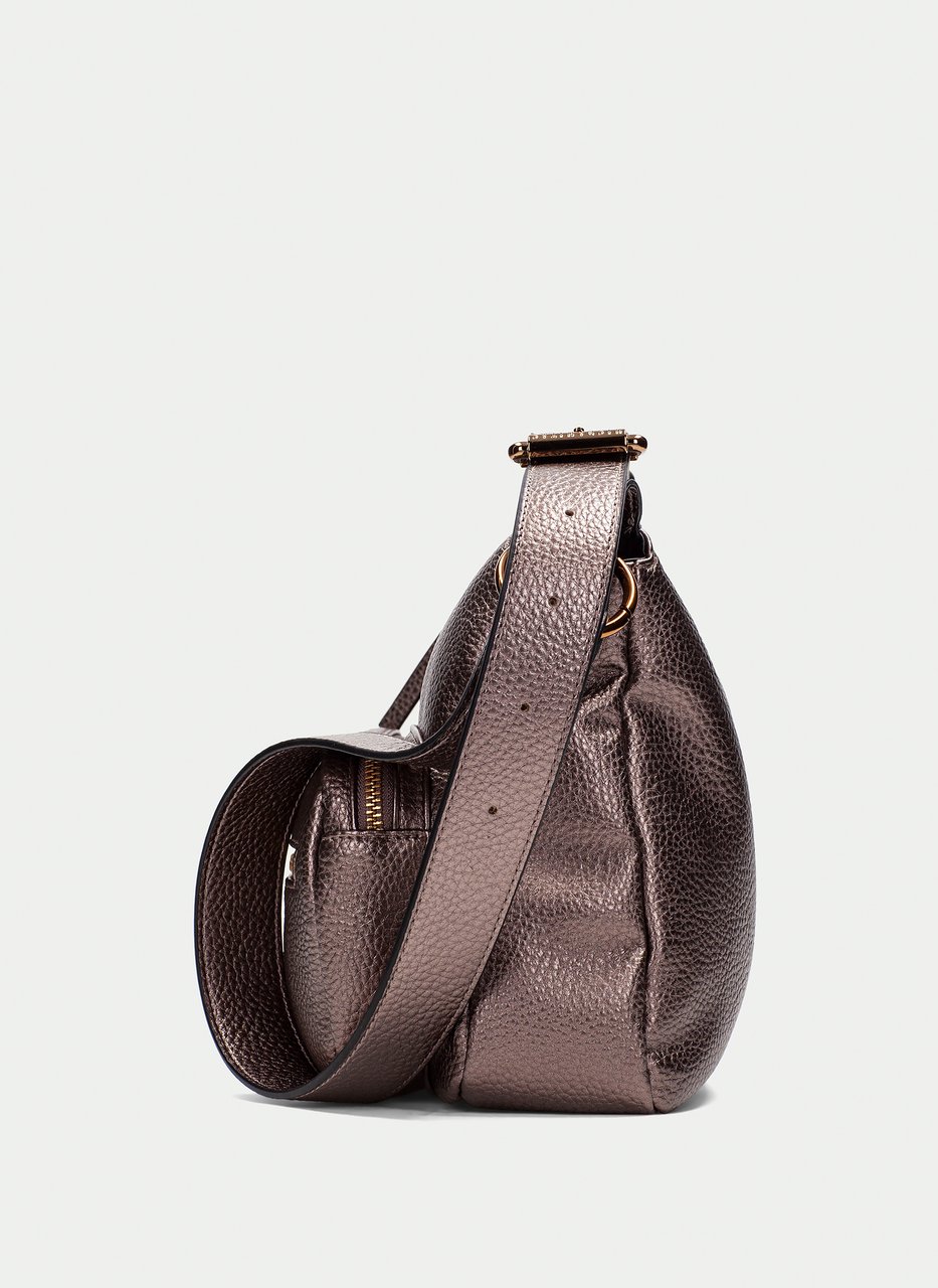sac porté épaule  metal-taupe