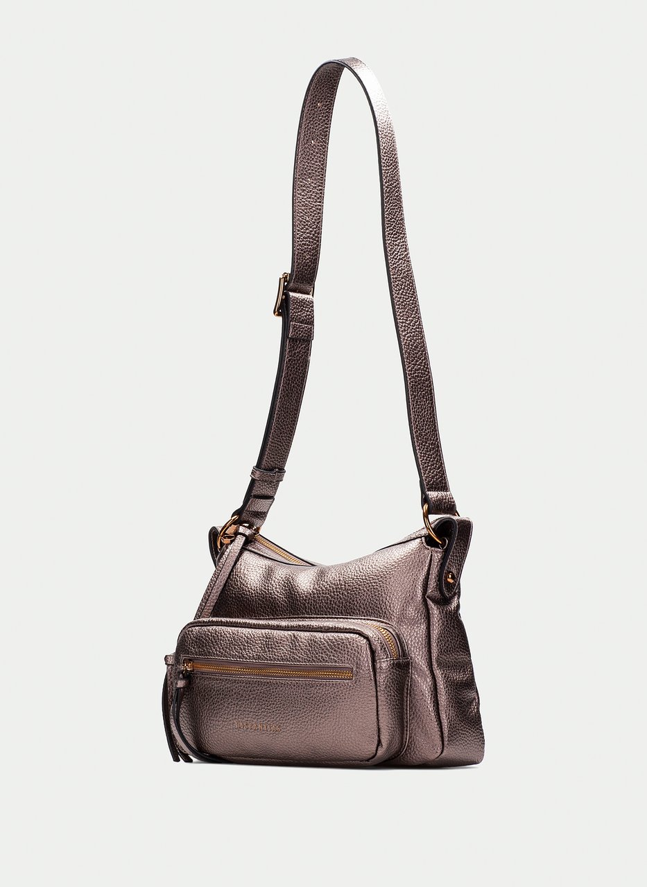 sac porté épaule  metal-taupe