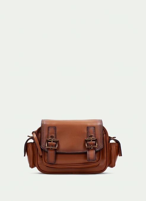 outlet bolso de hombro  cuero - hispanitas