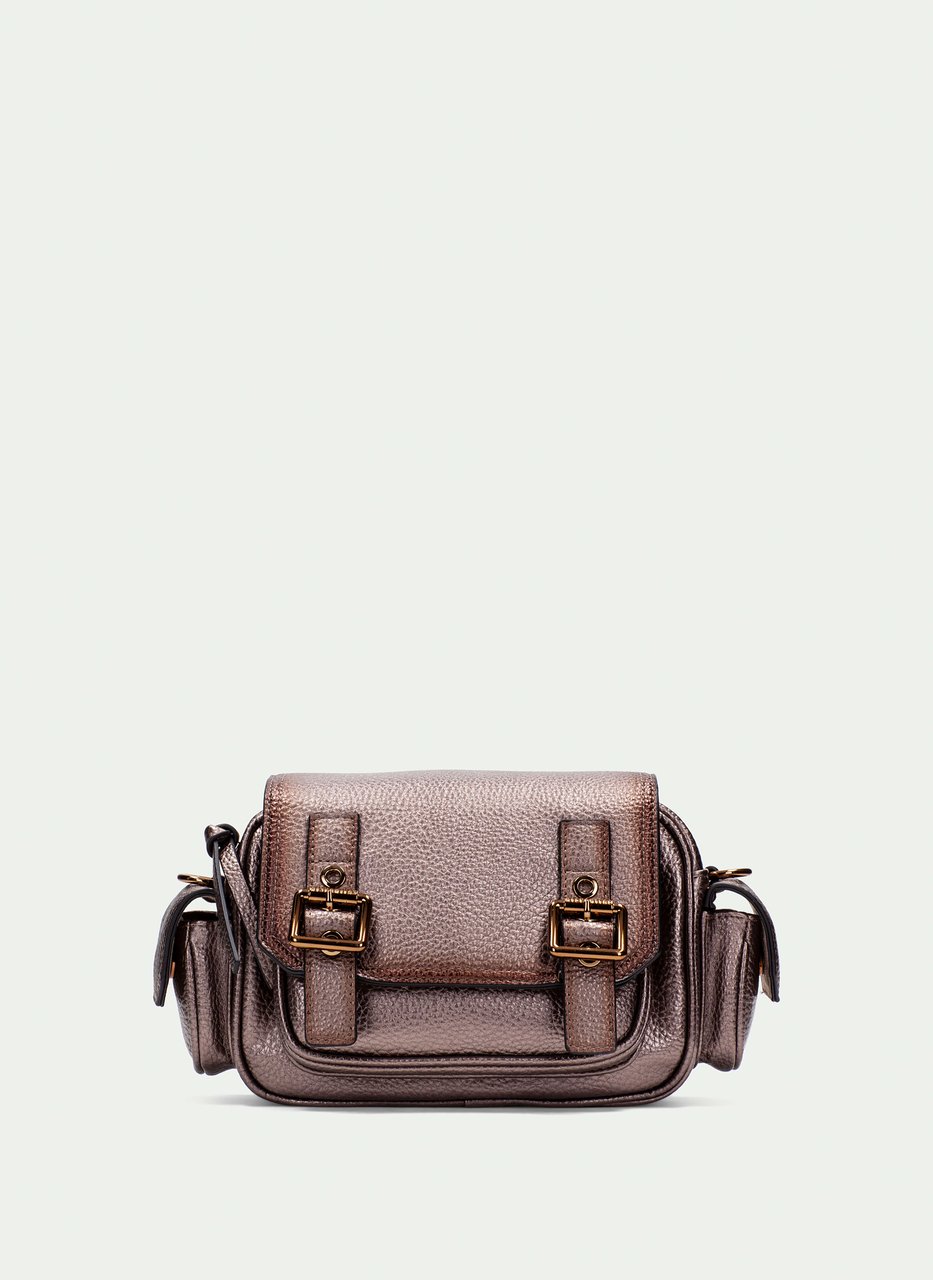 sac porté épaule  metal-taupe