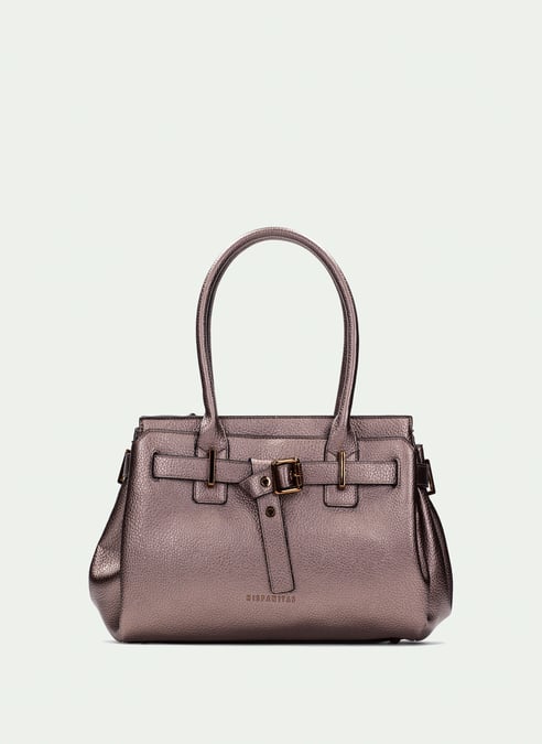 outlet borsa-a-mano  metal-taupe - hispanitas