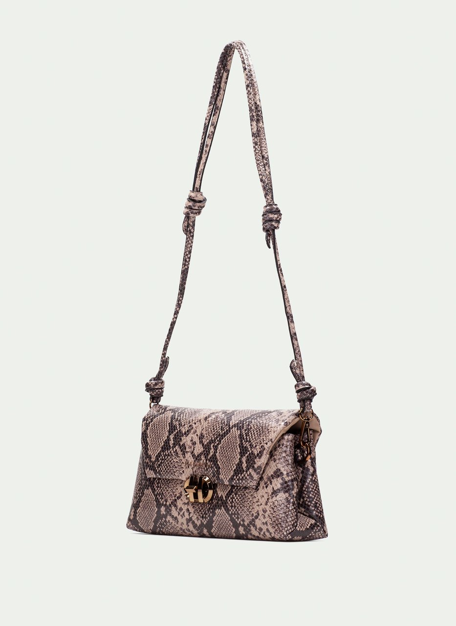 sac à main  python-taupe