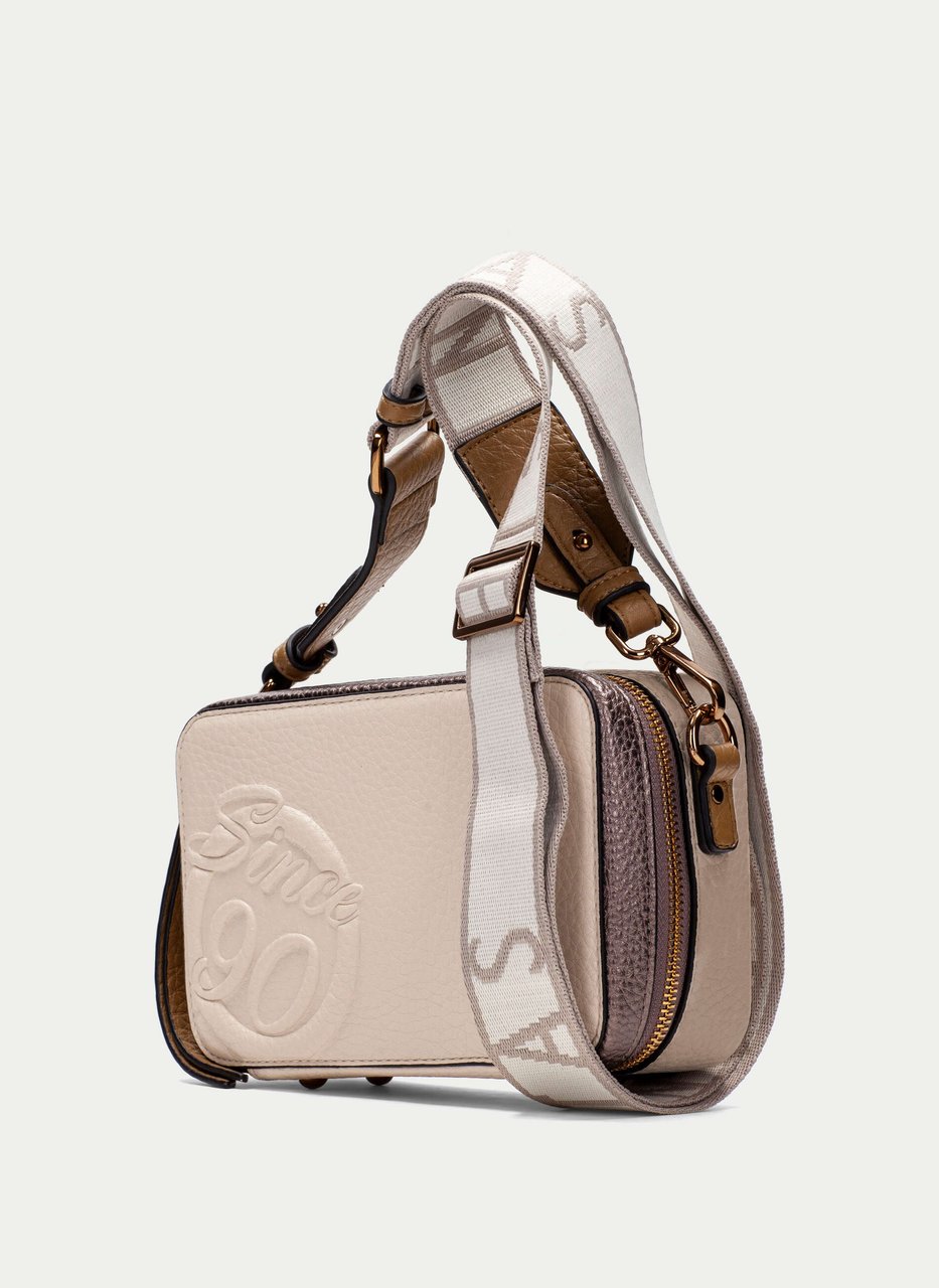 schulter tasche  creme-taupe