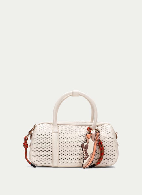 bolsos bowling  crema - hispanitas