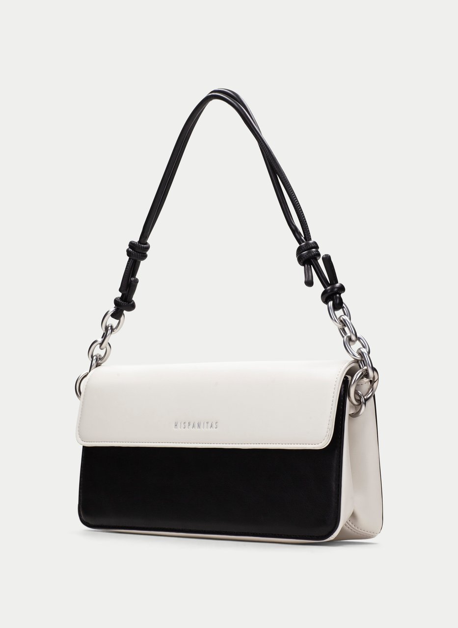 schultertasche  weiß-schwarz