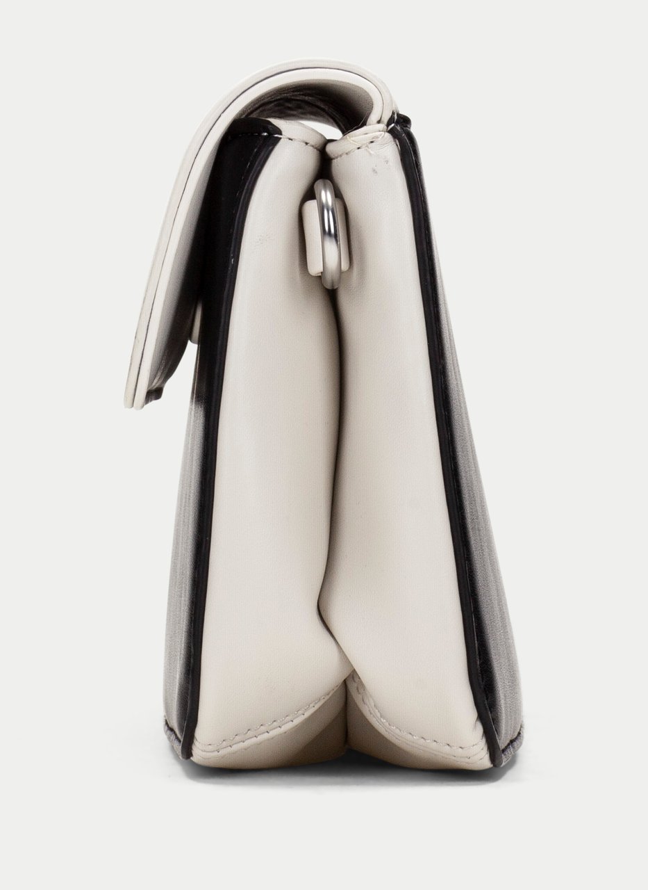 schultertasche  weiß-schwarz