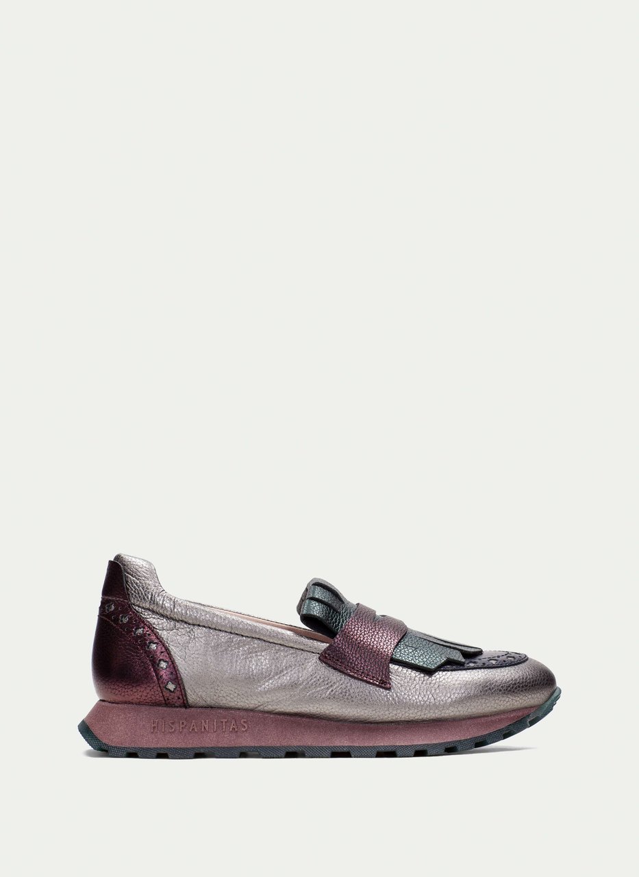 moccasins desportivos loira multi-metal
