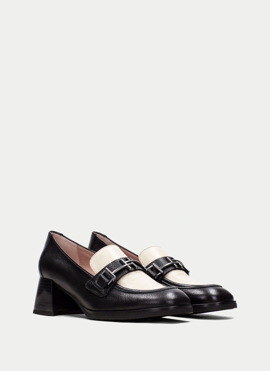 mocassino milan nero-milk