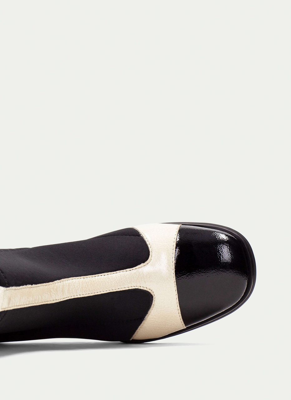 botins milan preto-milk