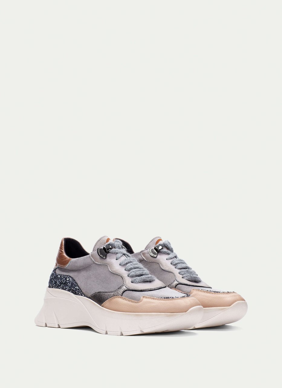 sneaker helsinki grey-sand-glitter