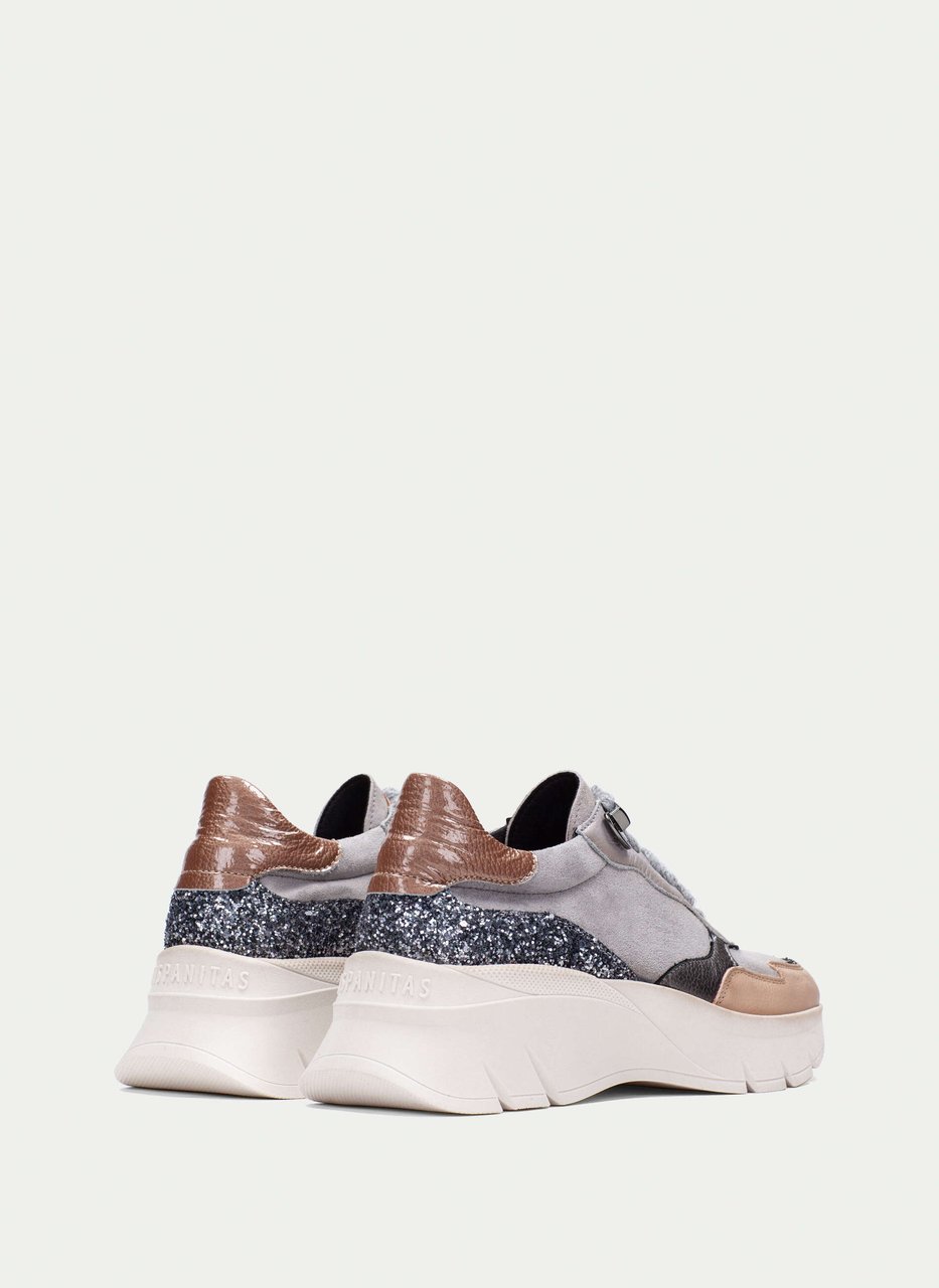 sneaker helsinki grey-sand-glitter