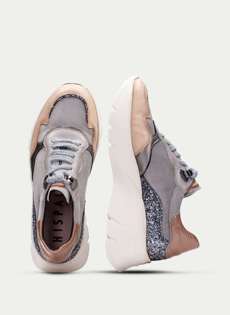 sneaker helsinki grey-sand-glitter