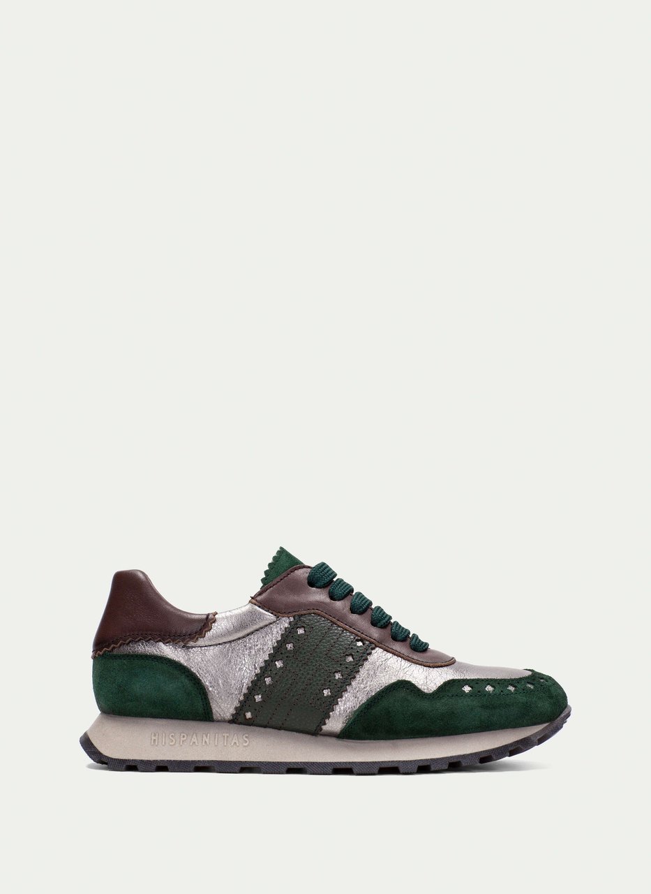 sneaker loira vert-acier-marron