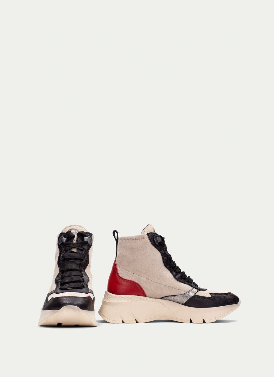 sport-ankle-boot helsinki black-milk-red