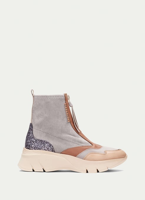 outlet botin sport helsinki gris-tierra-glitter - hispanitas