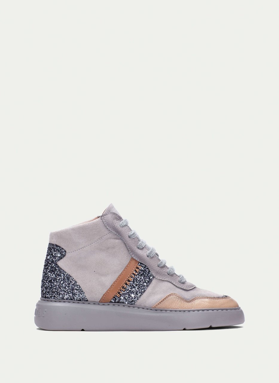 stivaletto sport oceania grigio-sabbia-glitter