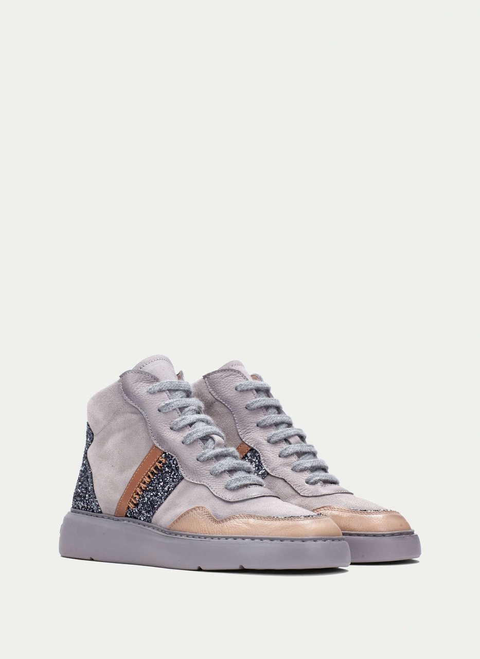 stivaletto sport oceania grigio-sabbia-glitter