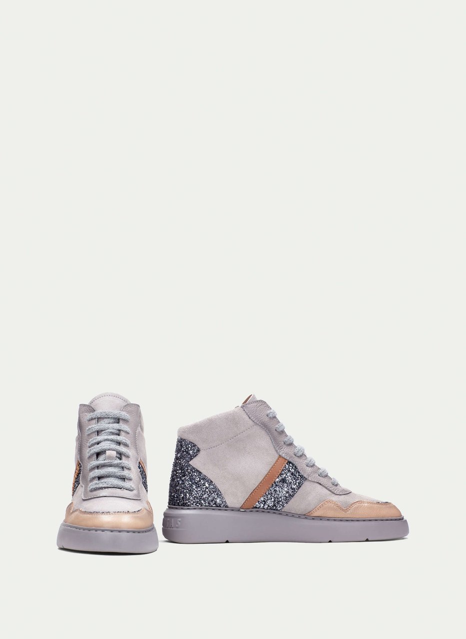 stivaletto sport oceania grigio-sabbia-glitter