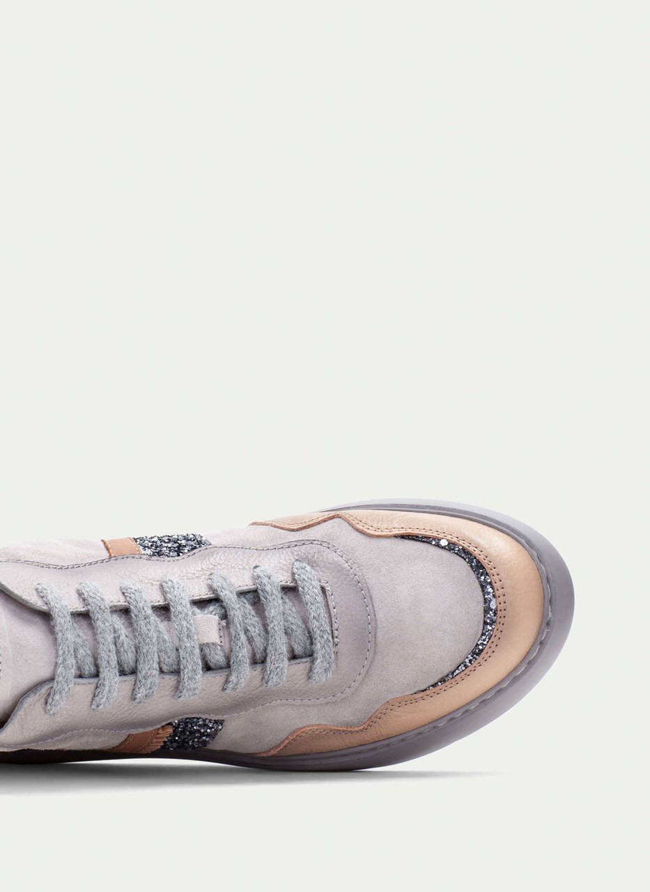 stivaletto sport oceania grigio-sabbia-glitter
